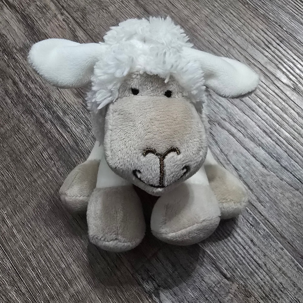 Jomanda Sheep Lamb Plushā Stuffed Animal Unisex White Tan Farmhouse Soft Toy